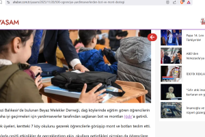 Küçük Kalplerin Büyük Sevinci, Basında da Yer Buldu.