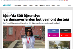 Küçük Kalplerin Büyük Sevinci, Basında da Yer Buldu.