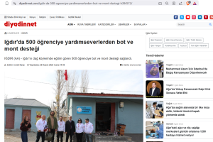 Küçük Kalplerin Büyük Sevinci, Basında da Yer Buldu.