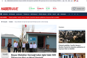 Küçük Kalplerin Büyük Sevinci, Basında da Yer Buldu.