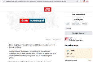 Küçük Kalplerin Büyük Sevinci, Basında da Yer Buldu.